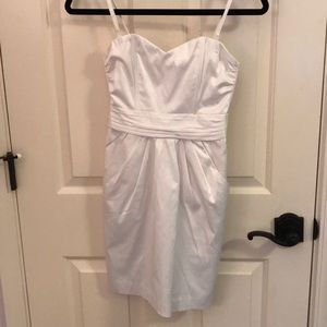White H&M Dress with Pockets and Removable Straps